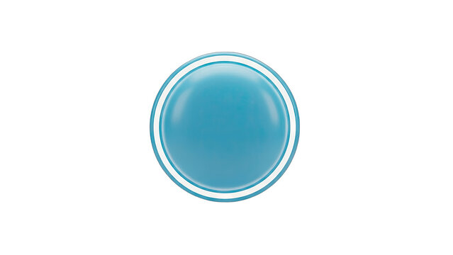 Blue Button with White Border on White Background - Powered by Adobe