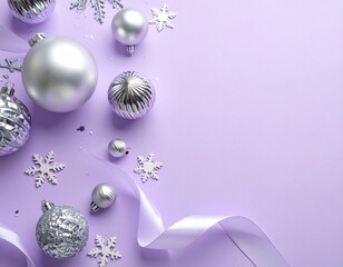 Merry Christmas greeting template with festive holiday atmosphere. Features elegant Christmas decorations, seasonal elements, and warm winter colors. Suitable for greeting cards, posters, banners, soc