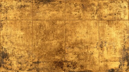 Obraz premium Aged textured gold leaf background with distressed metallic patina