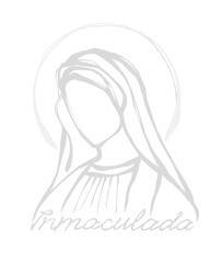 Line Art Inmaculada Concepción.
