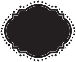 Vintage vector lace round frame design illustration with floral ornament border for invitation or greeting card decoration