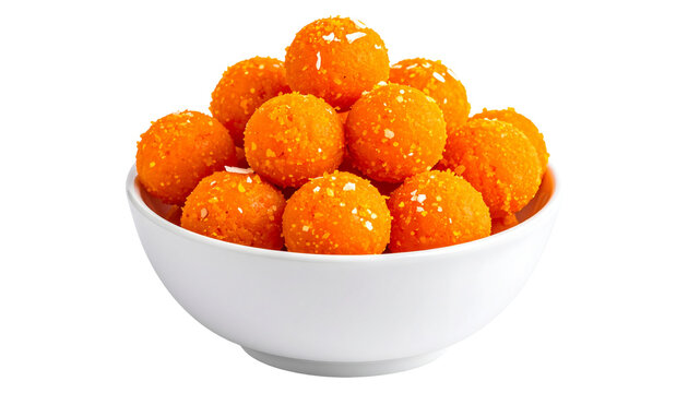 Motichoor Laddu in Traditional Bowl
