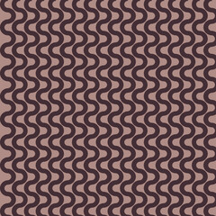 Modern Abstract Wavy Seamless Pattern in Dark Brown