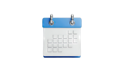 Calendar Icon: Scheduling and Planning on White Background