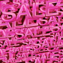 word font pink sale large, small, gold letters stacked on top of each other as a gold and brown background, decor, fashion, banne