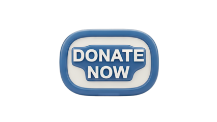 Donate Now Button: Call to Action on White Background