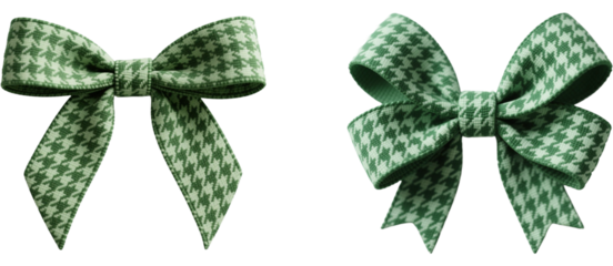 リボン　千鳥格子柄　模様　柄　装飾物