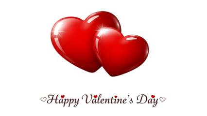 Bright and charming Happy Valentine’s Day hearts illustration featuring romantic shapes and warm colors, perfect for cards, posters, social media, invitations, prints, and seasonal love-themed designs