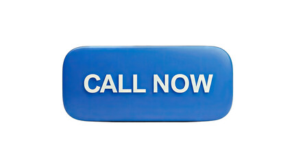 Call Now Button - Clickable Blue Button on White Background