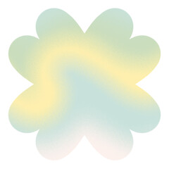 Soft pastel gradient organic shape with grain texture for modern UI design