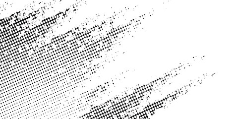 Black brush strokes and dots. Creative brush strokes isolated on a white background, freehand drawing. Uneven strokes with jagged edges. Vector illustration. © Farida