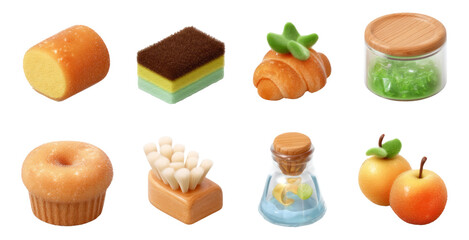 Isolated Tools for Pottery Sculpting and Trimming with Background Transparency