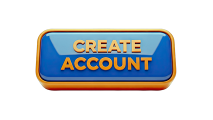 Create Account Button - Digital Interface Concept