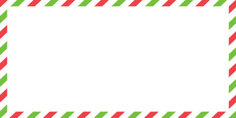 Obraz premium candy cane frames. Christmas and New Year candy frame. Holiday xmas border. isolated on white background. Vector illustration.EPS10