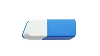Eraser on White Background