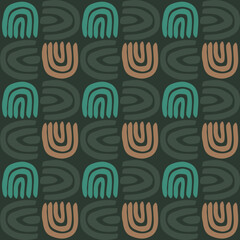 Scribble abstract seamless pattern design