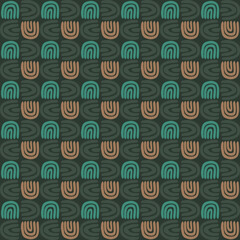 Scribble abstract seamless pattern design