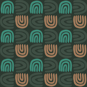 Scribble abstract seamless pattern design