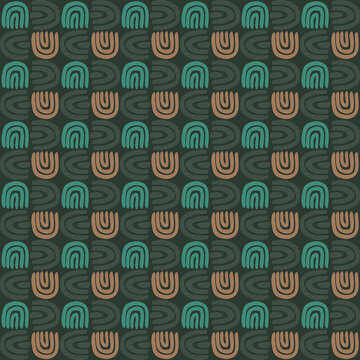 Scribble abstract seamless pattern design