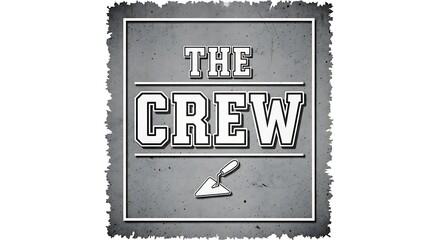 The Crew logo in black and white with a trowel.