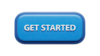 Get Started Button on White Background