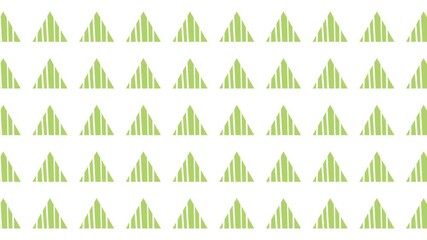 Green striped triangle pattern on white background. Suitable for geometric designs, textiles, wallpapers, and digital backgrounds. Fresh and modern. - Powered by Adobe