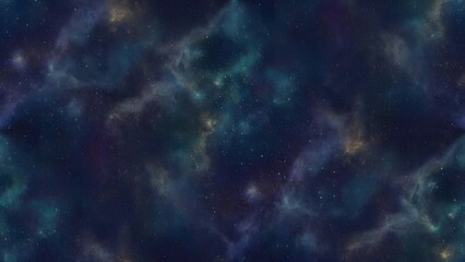 Fototapeta premium Deep Space Nebula with Star Clusters and Cosmic Dust.
