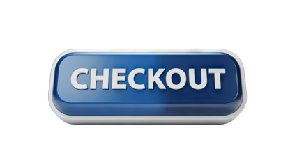 Checkout Button - Clickable Web Element on White Background