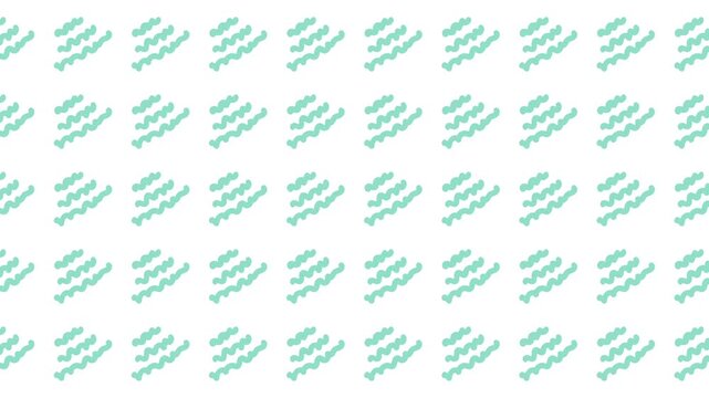 Repeating pattern of small blue green zigzag shapes perfect for backgrounds, textiles, packaging, and stationery designs with a bold look.
