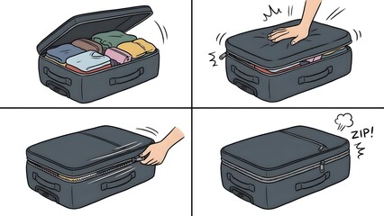 Travel Organizer Bag for Packing and Storage.