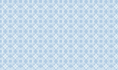 Seamless Pastel Blue Geometric Tile Pattern, Abstract Mosaic Square Background. Minimalist Bathroom Texture