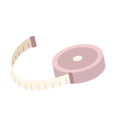 引き出したメジャーのシンプルなイラスト素材