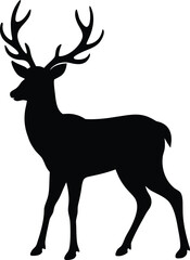 Deer Stag Silhouette Icon