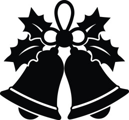 Christmas Bells with Holly Icon
