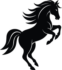 Rearing Horse Silhouette Icon