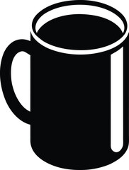 Coffee Mug Black Silhouette Icon