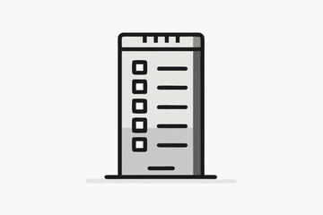 daily schedule vertical time blocks icon