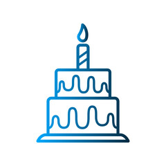 Birthday Cake icon design template SVG