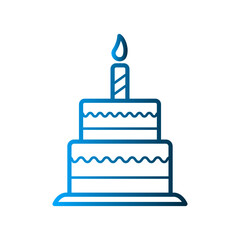 Birthday Cake icon design template SVG