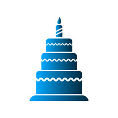 Birthday Cake icon design template SVG