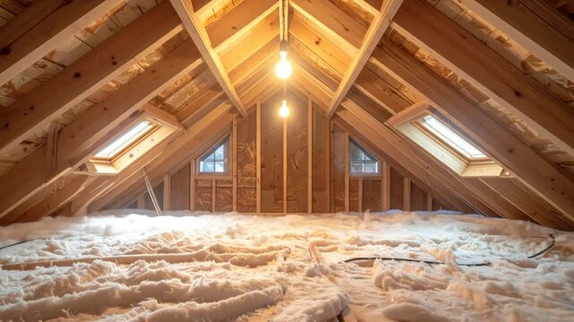 Attic Framing Insulation.