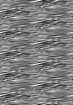 Elegant zebra-inspired textured fabric pattern featuring organic black and deep white irregular stripes. Luxury animal print design with a refined, modern fashion aesthetic, suitable for high-end appa