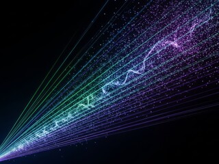 Abstract digital art with vibrant visual expressions