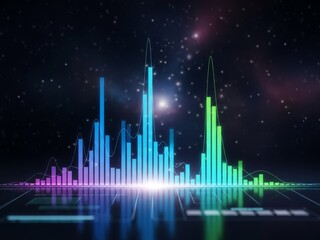 Abstract digital art with vibrant visual expressions