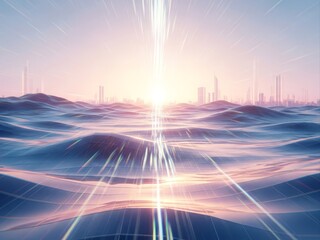 Abstract digital art with vibrant visual expressions