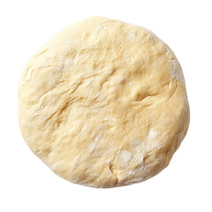 A round. uncooked pizza dough resting on a clean surface. its smooth texture and natural color. ideal for culinary use in home cooking or professional kitchens