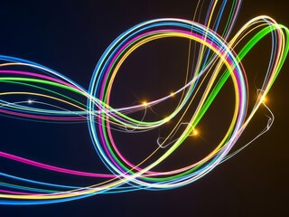 Abstract digital art with vibrant visual expressions