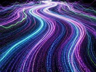 Abstract digital art with vibrant visual expressions