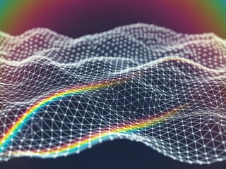 Abstract digital art with vibrant visual expressions