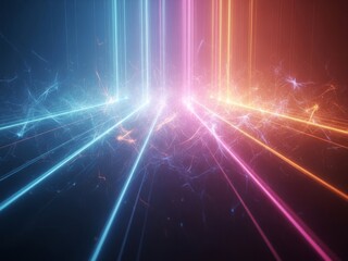 Abstract digital art with vibrant visual expressions